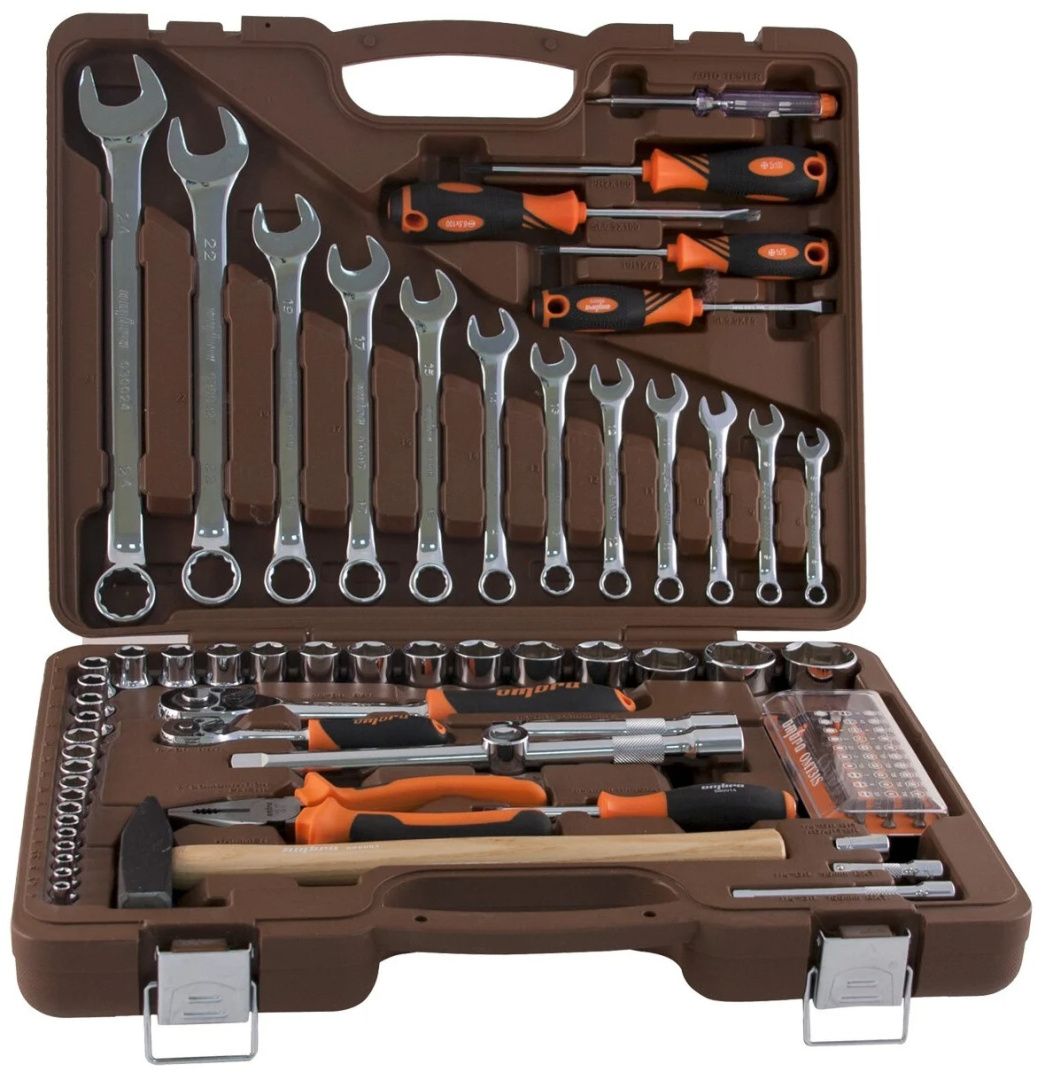 Универсальный набор инструмента 1/4" и 1/2"DR Ombra OMT88S, 88 штук - фото